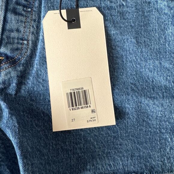 New Levi's Ribcage Shorts in Charleston Erosion Women's Size 27 - Picture 12 of 13